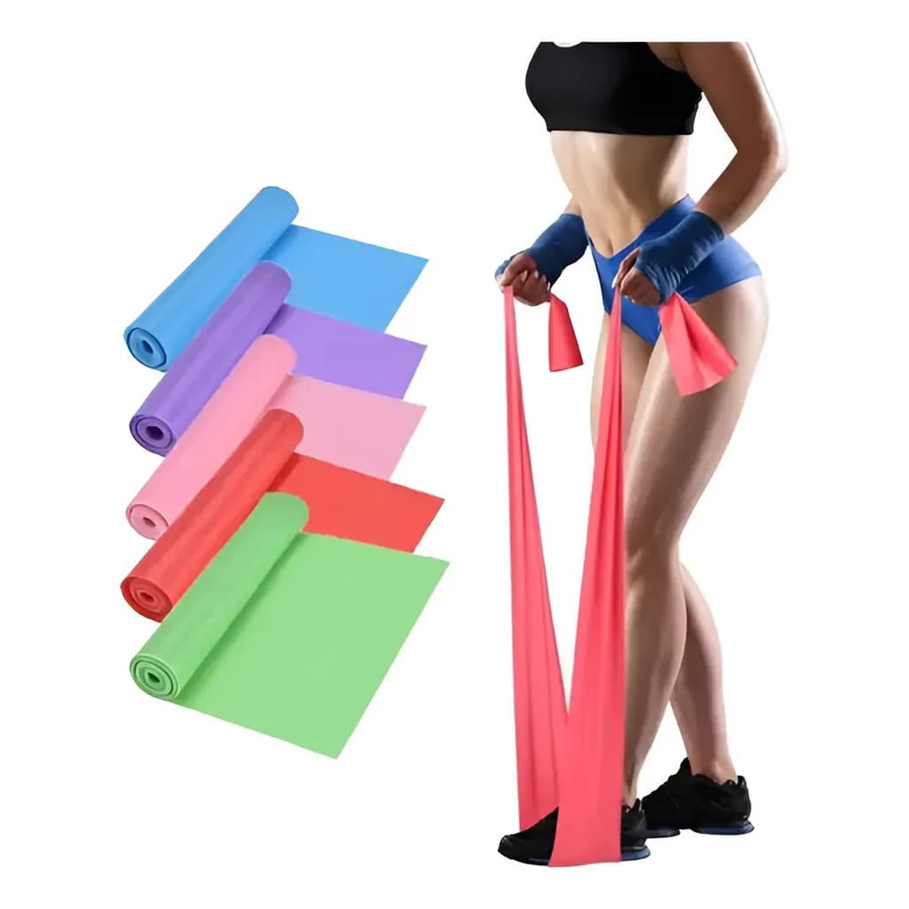 Faixa Elástica Para Fisioterapia Yoga Alongamento Pilates.
