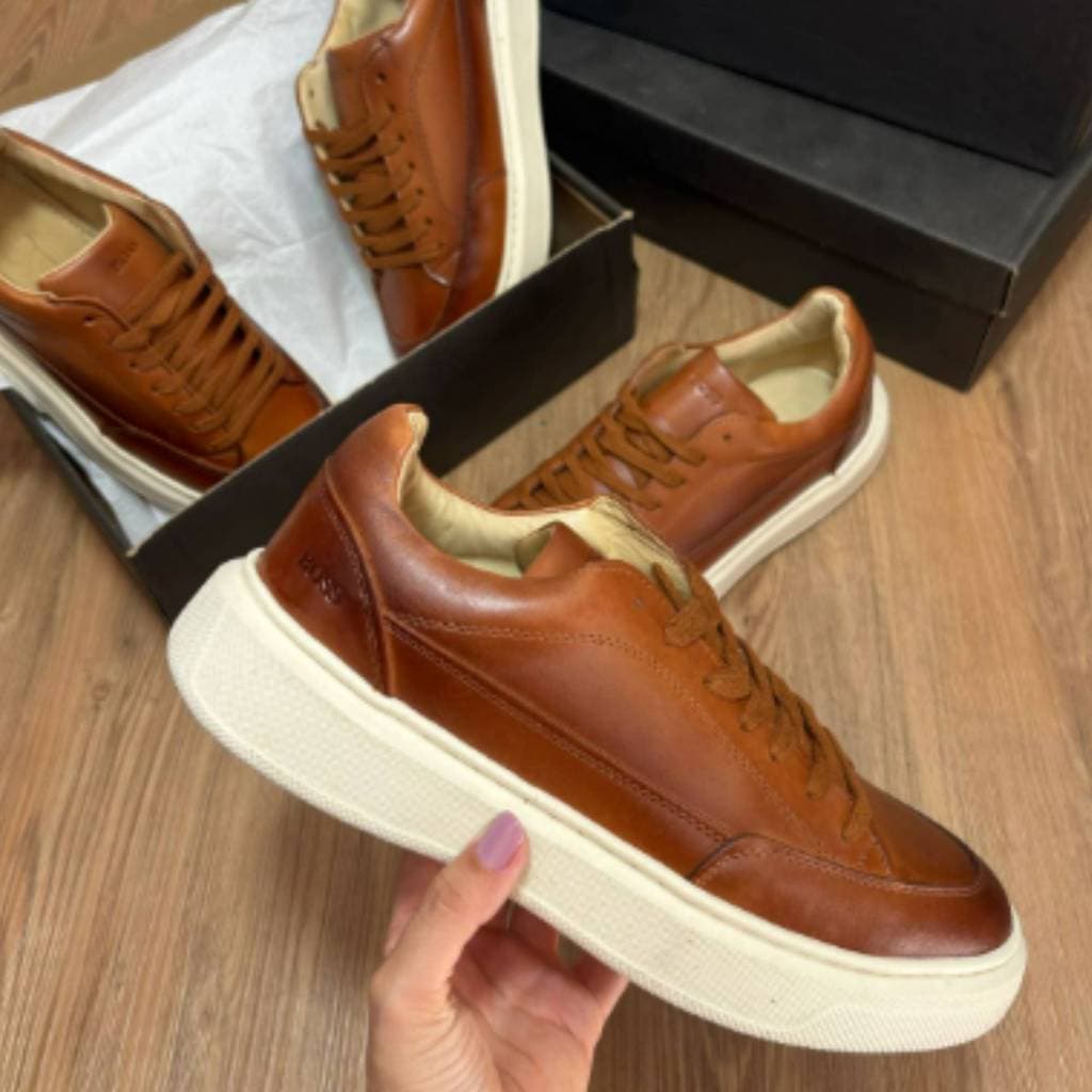 Tênis Casual Masculino Street Marrom