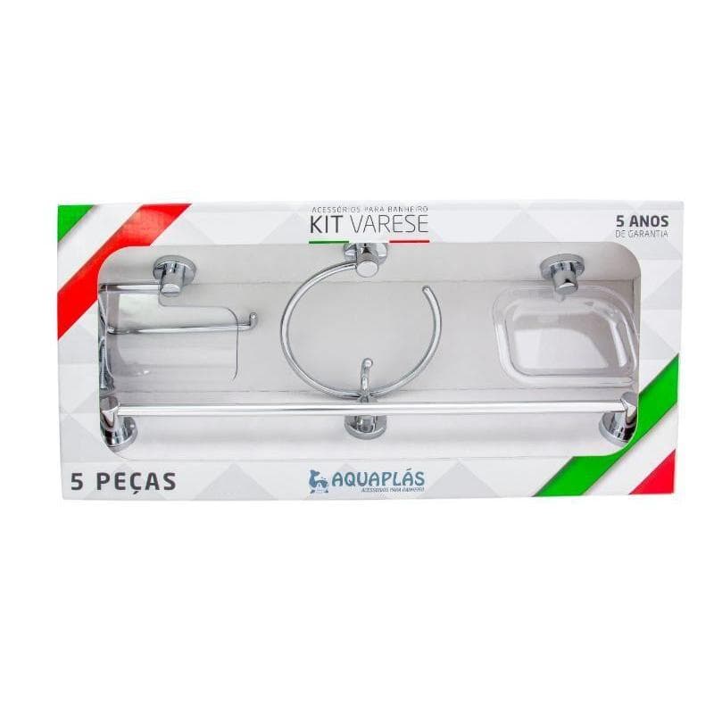 Kit de Acessórios para Banheiro Varese 5 Peças Stamplas