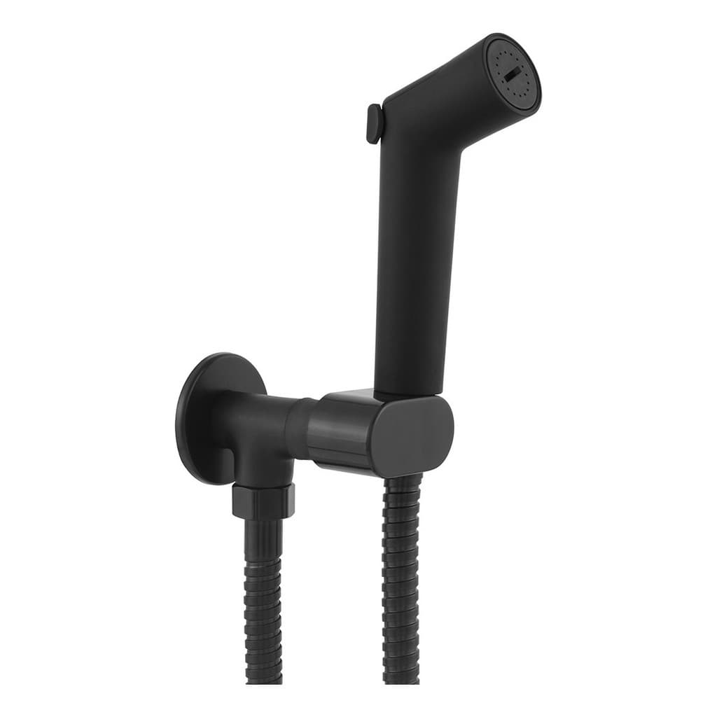 Ducha Higienica Preto Fosco Chuveirinho Luxo Acoplada Bide-+ATACADAO-+