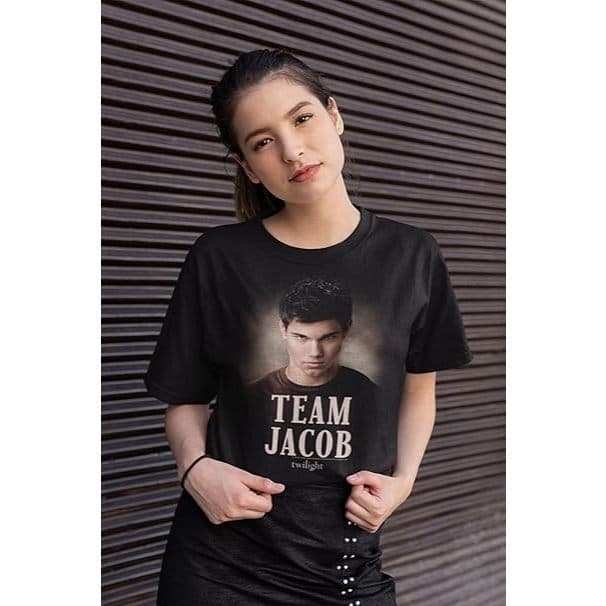 Camiseta Team Jacob Crepúsculo Twilight unissex Lançamento Exclusivo Camisa Algodão Premium envio no mesmo dia 90%algodã