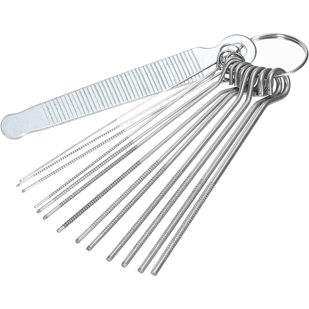 Conjunto de Limas para Entalhes de Porcas de Guitarra PATIKIL, Kit de Ferramentas com 13 Agulhas em Aço Inoxidável para