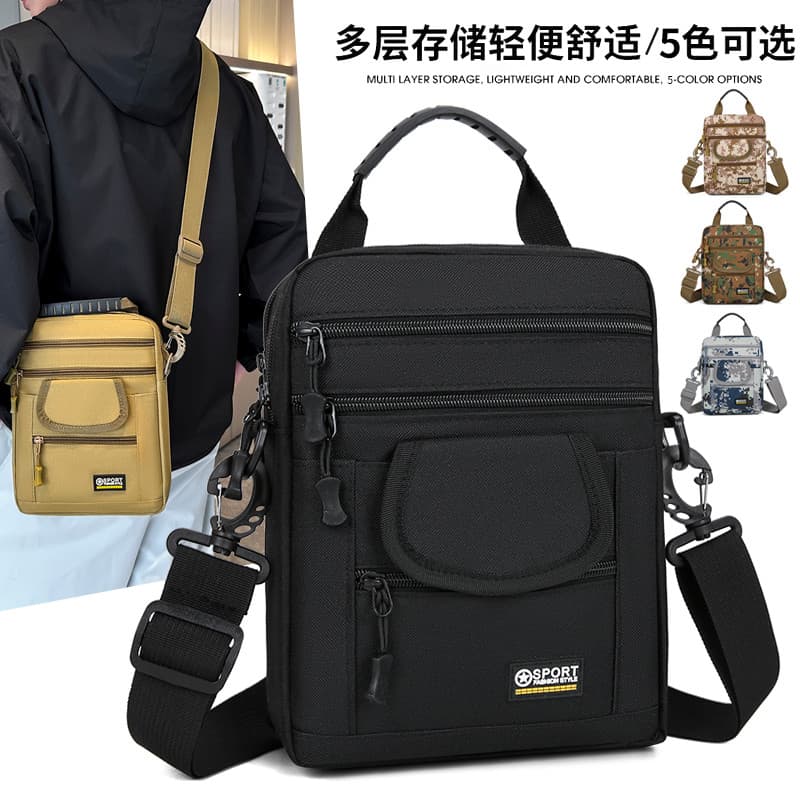 Bolsa de ombro tática multifuncional masculina, bolsa Diagonal camuflada para pesca ao ar livre, leve, multiuso, bolsa t