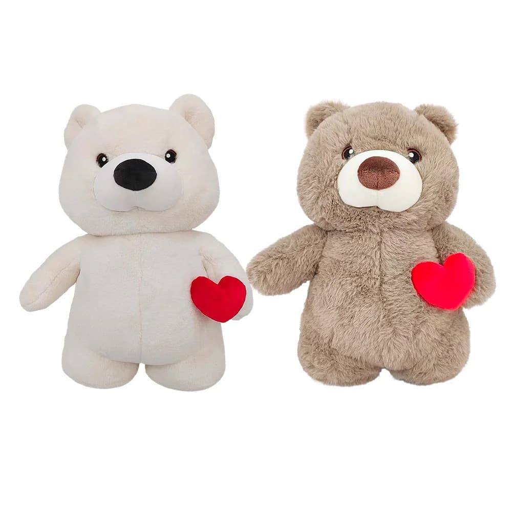 Urso De Pelucia Com Coração 40cm - Caa Toys