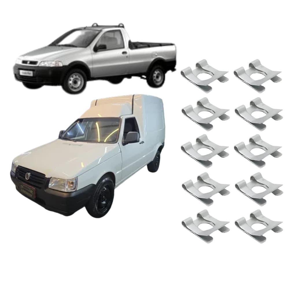Kit 10 Trava Grampo Cabo Ao Tampa Traseira Strada/Fiorino Orig Mopar 11064074