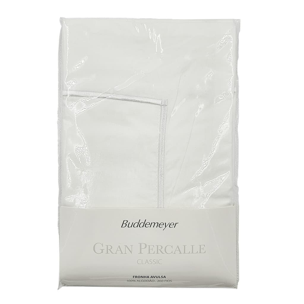 Fronha Buddemeyer Travesseiro 50x70 200 Fios Percalle Branca