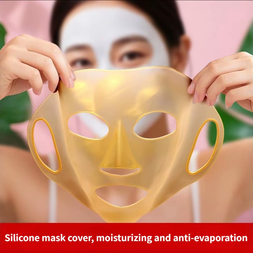 Capa De Máscara De Silicone 3D , Evaporação À Prova D'água , Hidratante , Beleza Facial , Tipo Antiderrapante Para Pendu