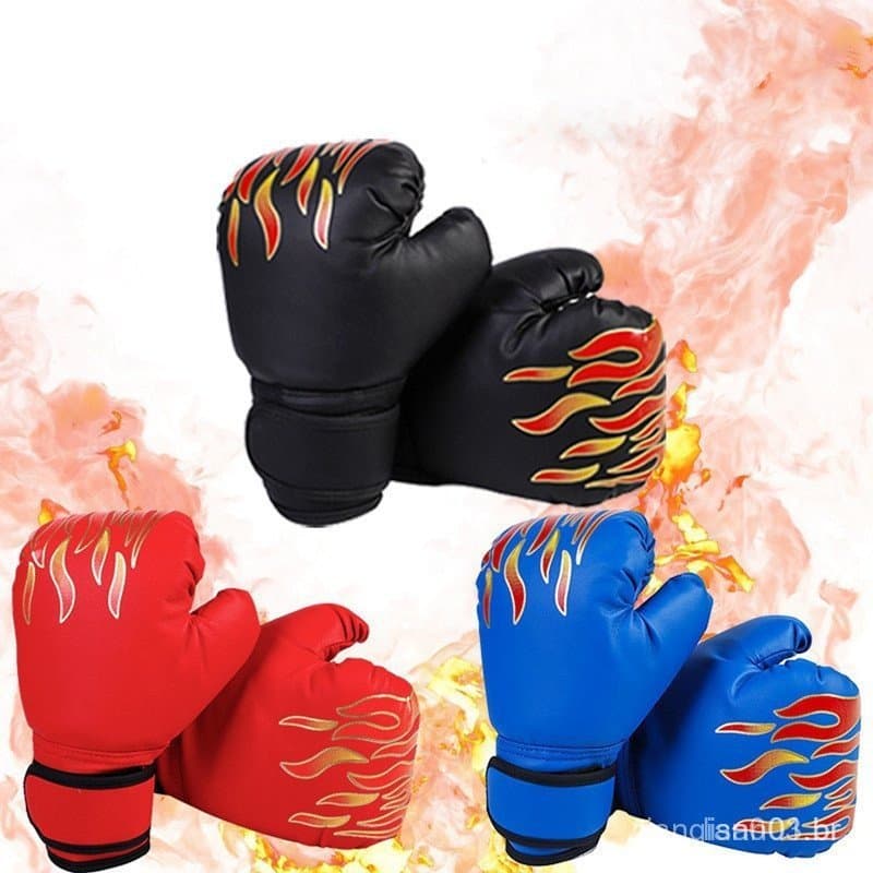 1 Par de Luvas de Boxe para Crianças, Luvas de Treinamento de Kickboxing, Sacos de Saco para Luta Esportiva, Luvas de Bo