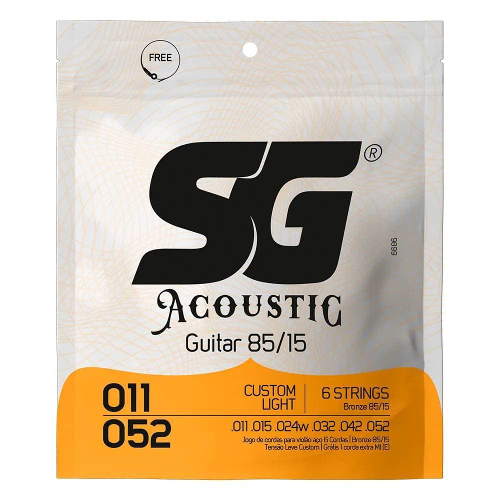 ENCORDOAMENTO CORDA SG VIOLÃO 0.11 ACO BRONZE 85/15 6686