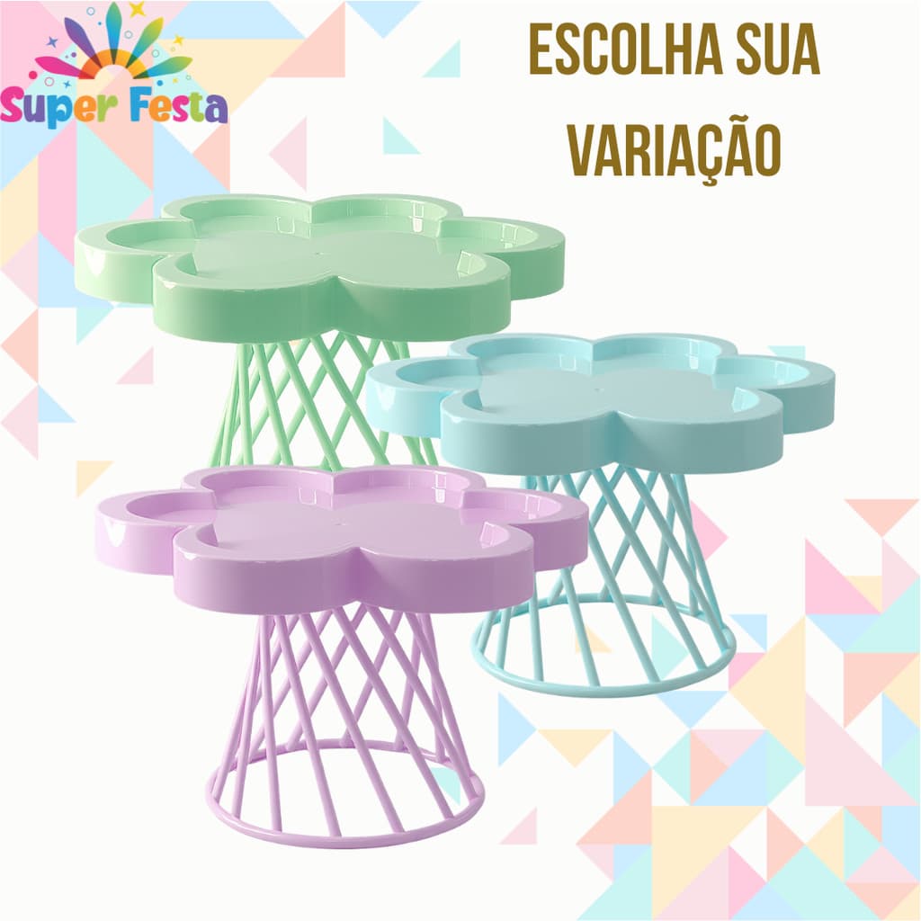 Porta Doce Floratta Spiral - Decoração, Doces, Bolos - C/ Várias Cores