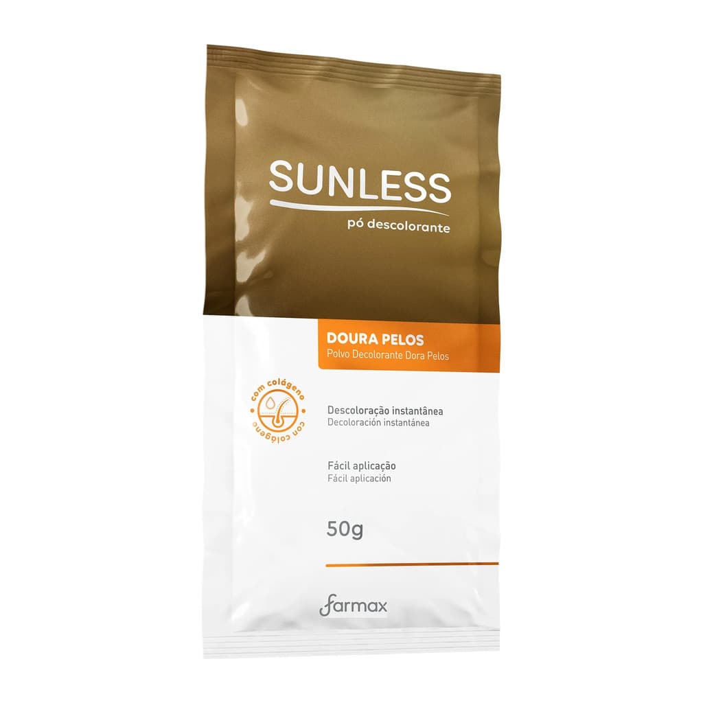 Sunless Pó Descolorante Doura Pelos 50g
