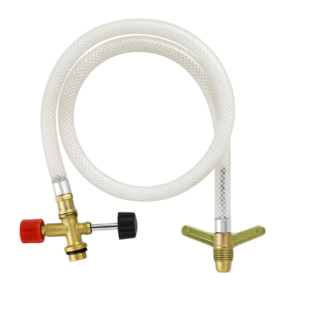Transferidor De Gás + Adaptador Para Butijão 13kg Para 2kg Kit Completo