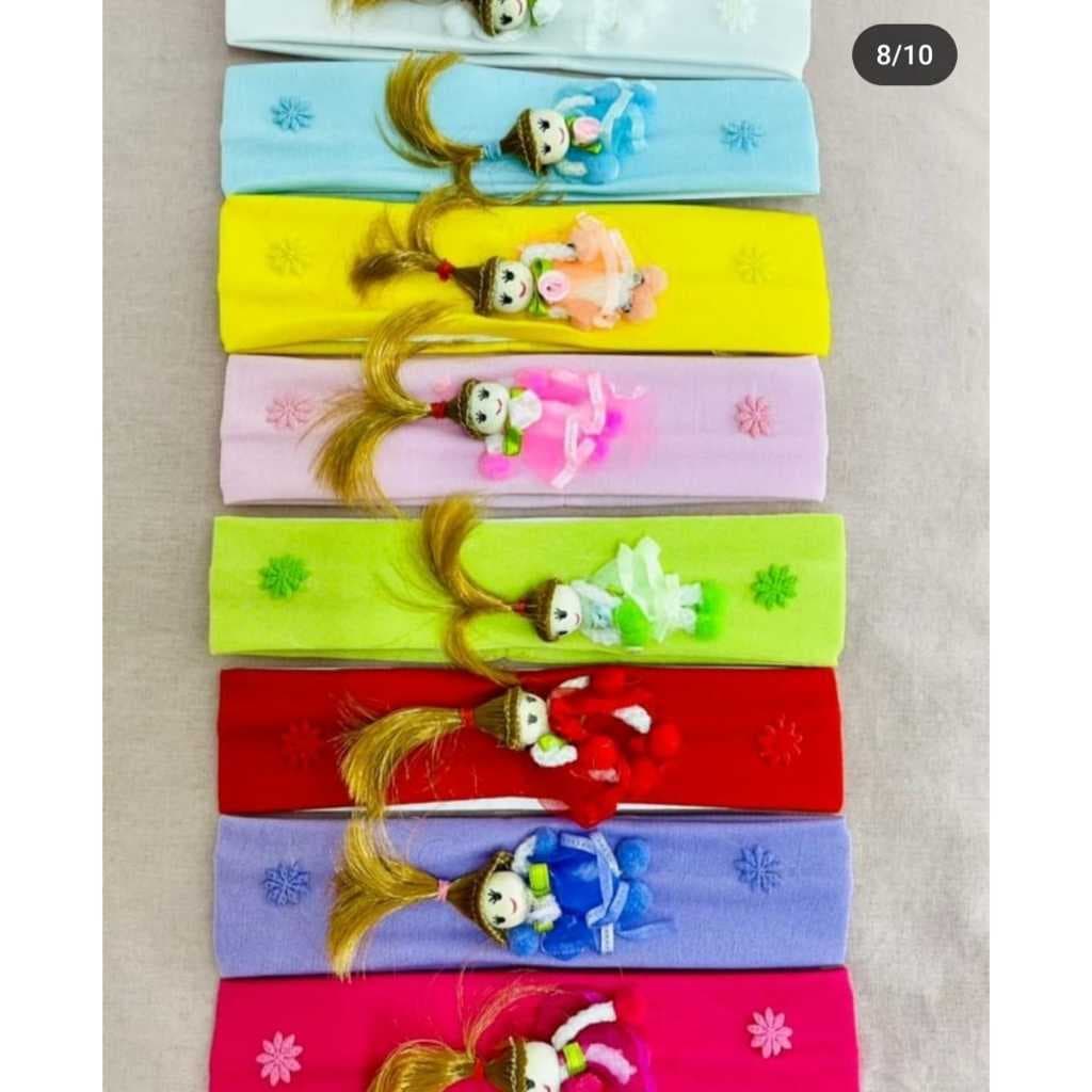 kit 12 unidades faixa de tecido para infantil