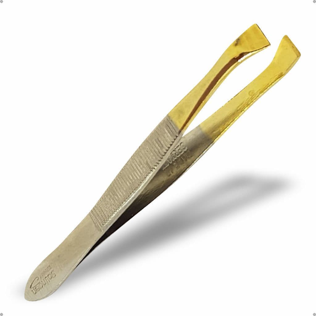 Pinça Para Sobrancelha Depilação Ponta Larga Banhada 9cm Edel Solingen 2231.303 Profissional