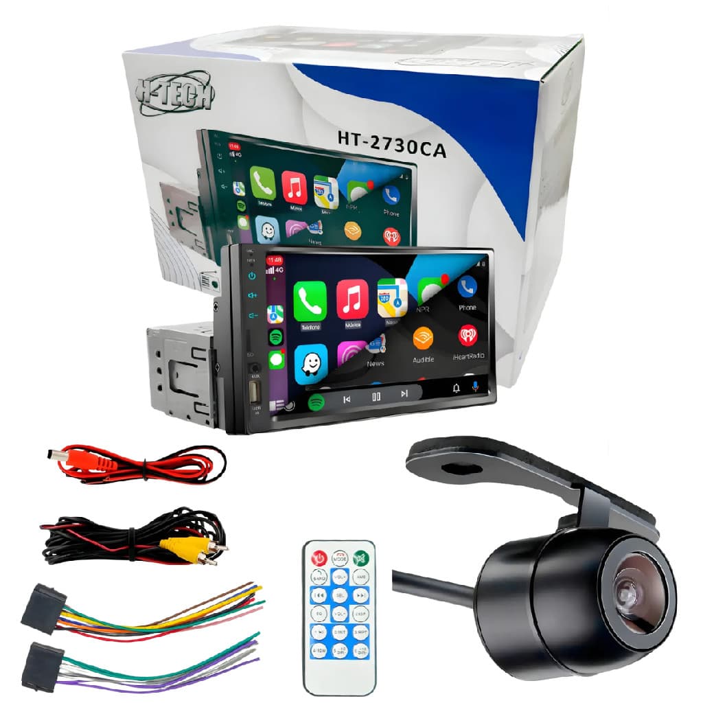 Multimídia 7 Full Touch 1 Din + Câmera De Ré 120° H-tech