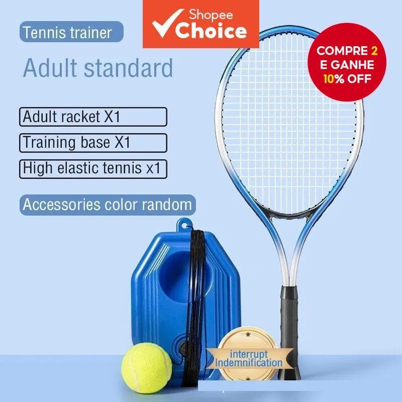 Treinador de Tênis, Raquete de Tênis Individual, Com Corda que Retorna, Treinamento Autônomo, Iniciante, Raquete de