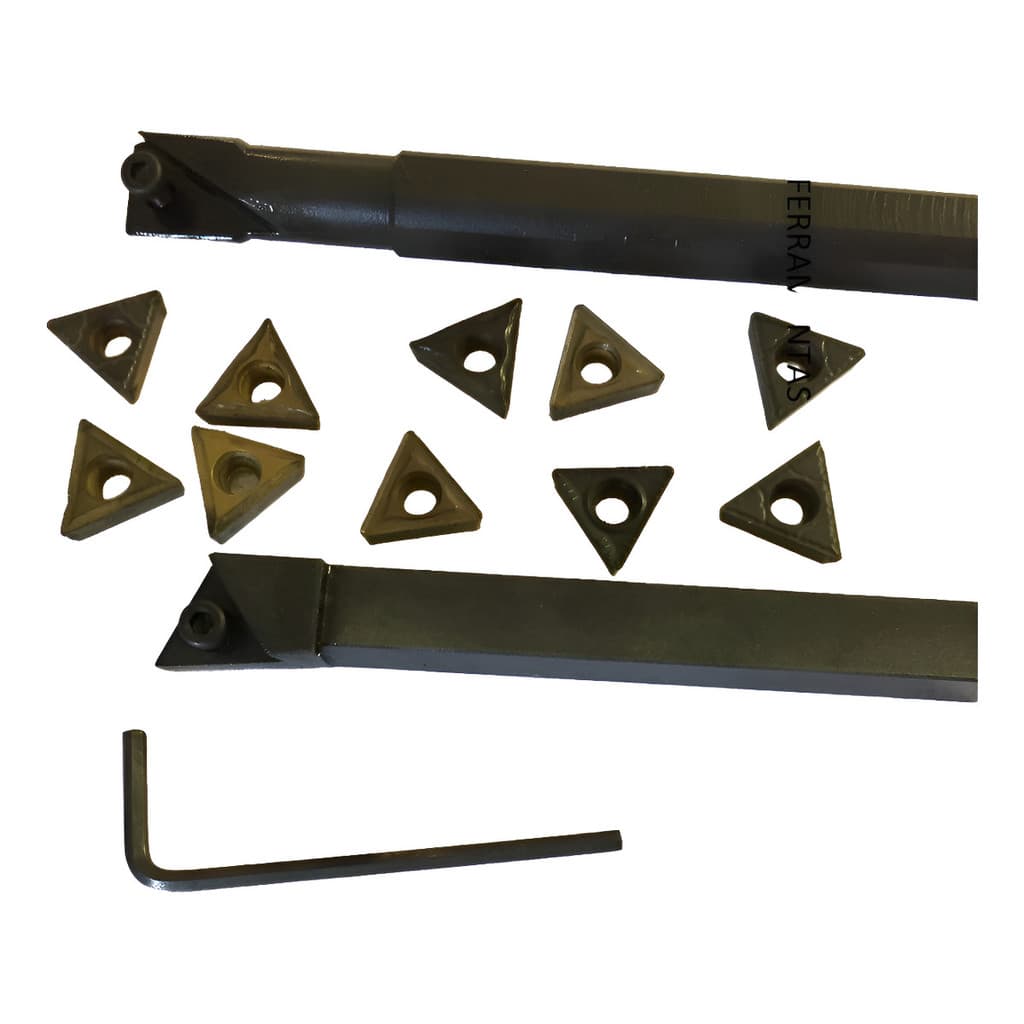 Mini Torno Mtjnr 1010 16 S12  Ptfnr 16 + 10 Pastilhas Tcmt16