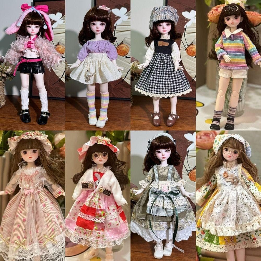 1/6 Saia BJD , Boneca Artesanal De 30 Cm , Roupas Crianças DIY Substituem Vestido Lolita *-& -