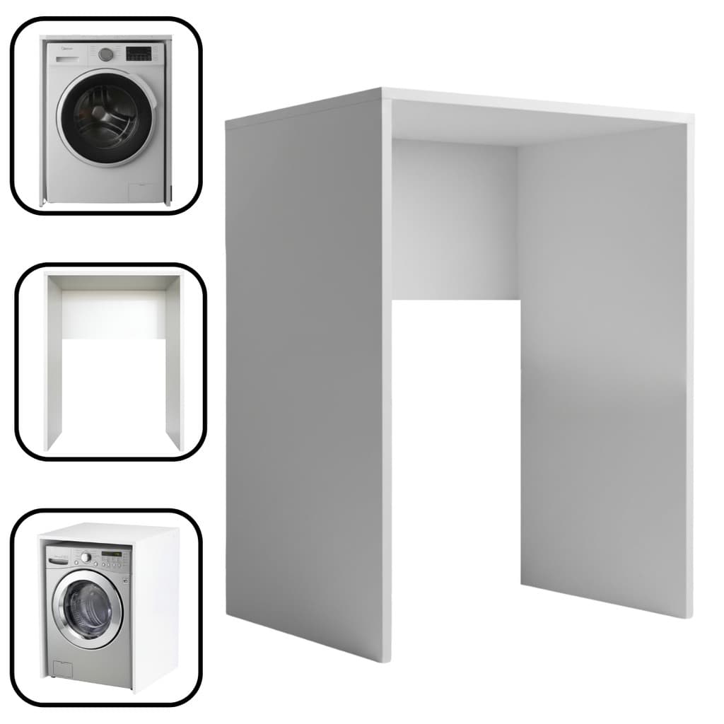 Nicho Multiuso Lava e Seca Lava Louças MDF 87x66x64cm Branco