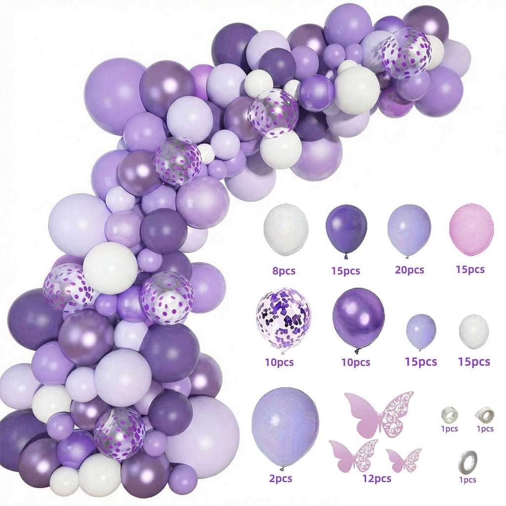 KIT125 Balão Bexigas de Aniversário Com Flores Para Decoração de Festa Banquetes M1202