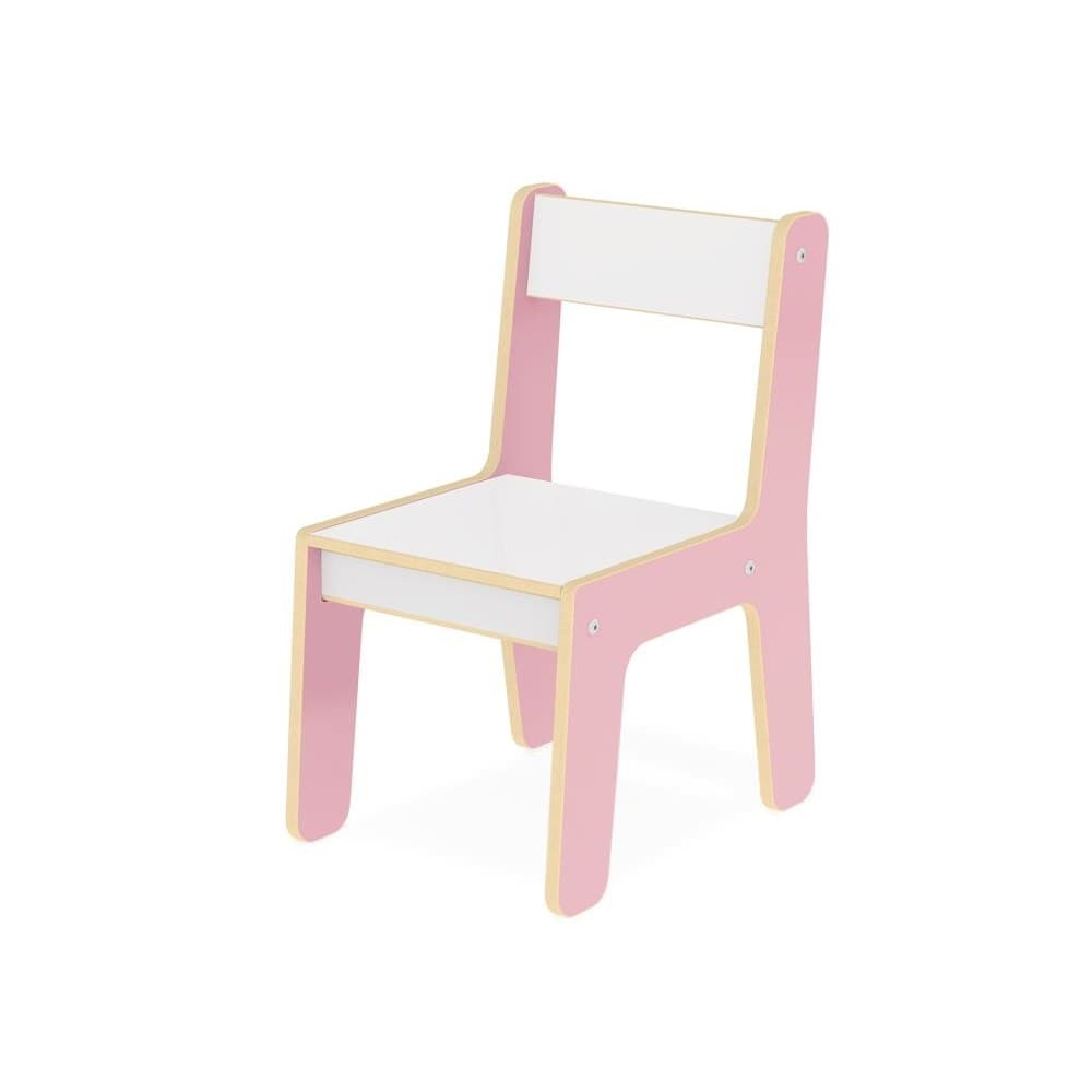 Cadeirinha Infantil Cadeira em Madeira MDF Rosa Junges 980