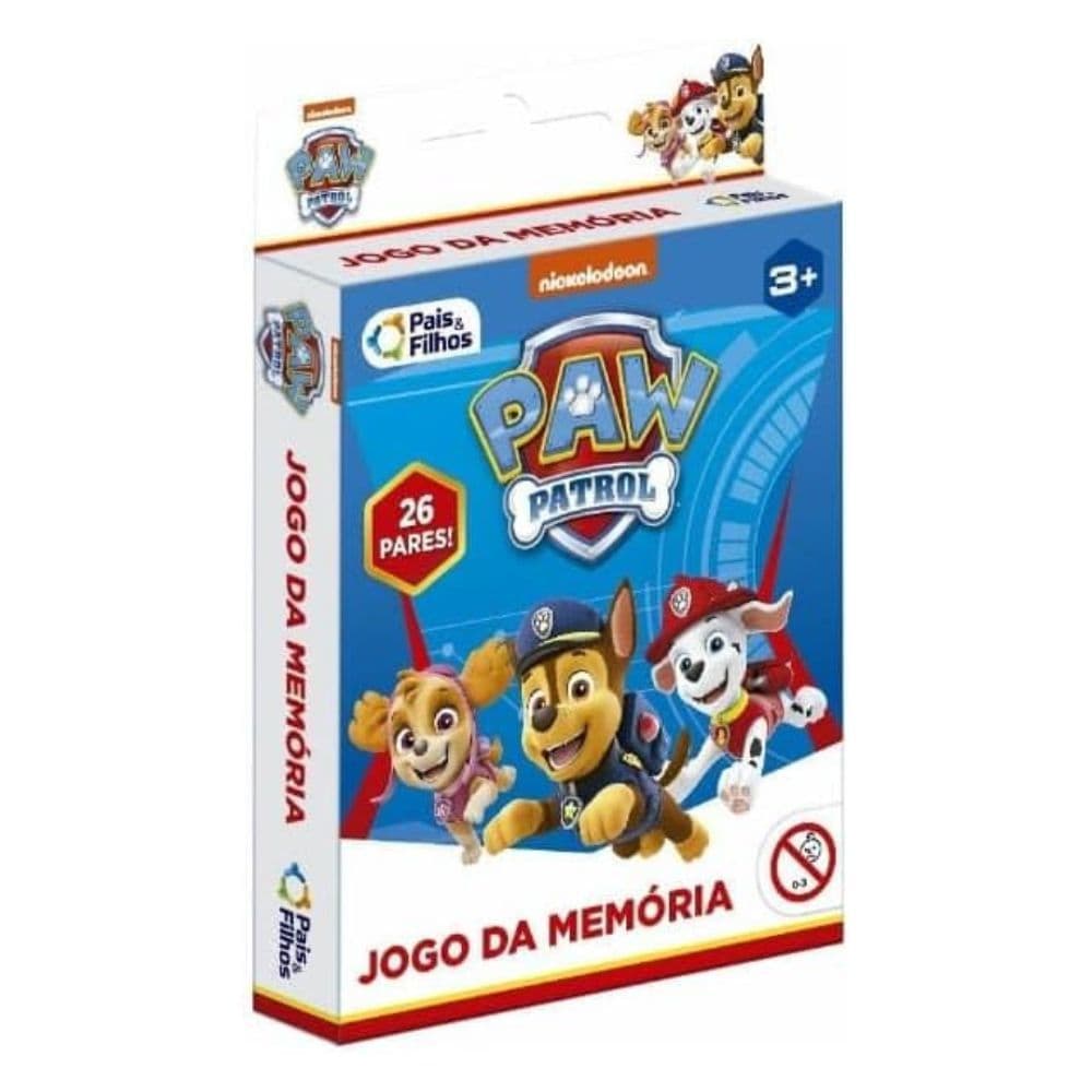 Jogo da Memória Patrulha Canina Pais e Filhos