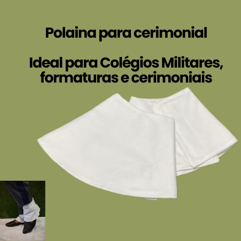 Polaina para cerimonial, militar e eventos CFNP