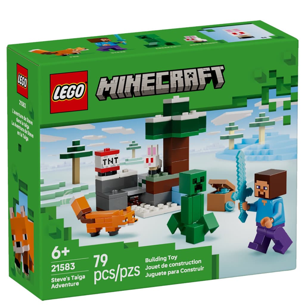 Lego Minecraft 21583 - Aventura de Steve na Taiga 79 Peças