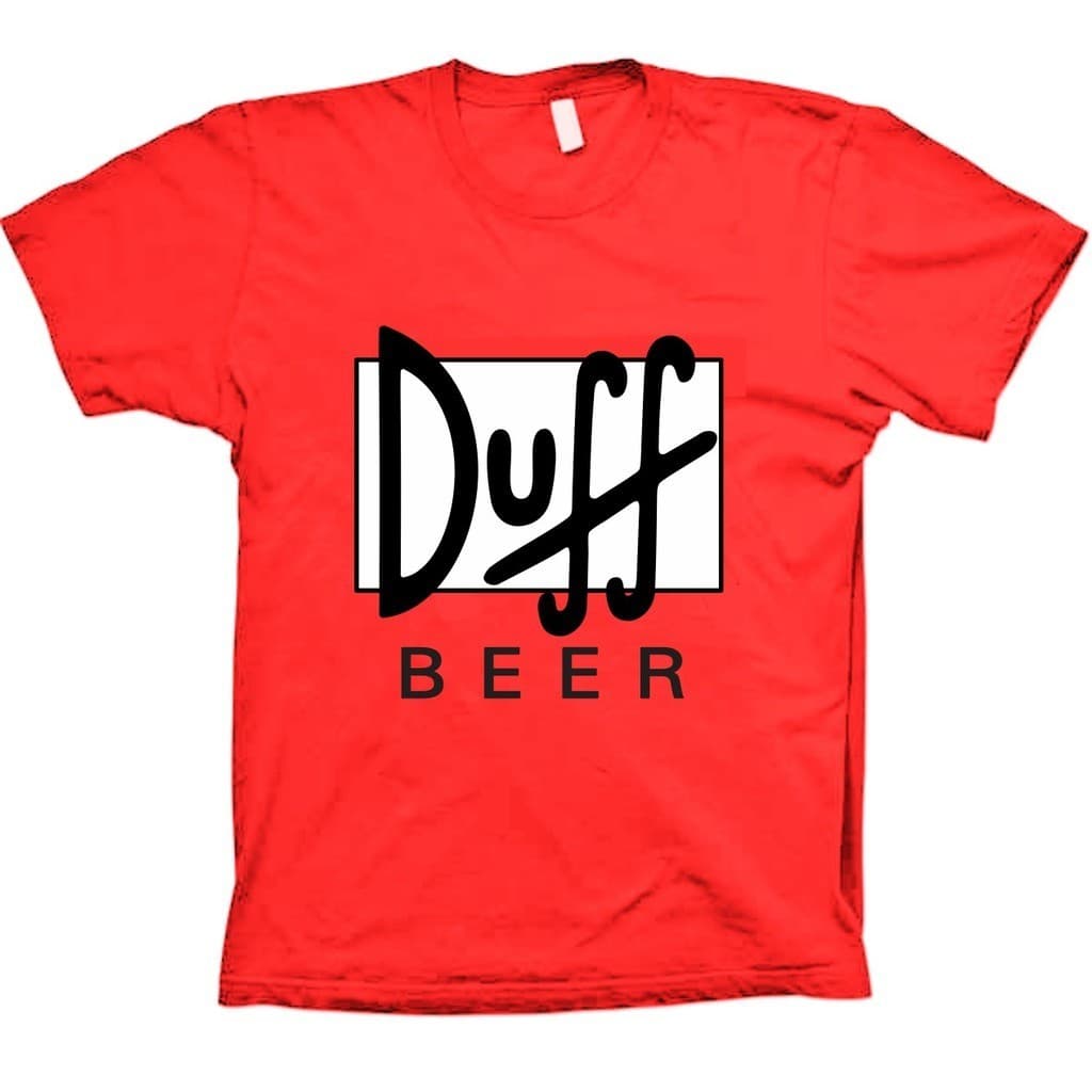 Camisetas Séries Simpsons Desenho Animado Camisa Duff Beer - Fio 30.1 Estampas em DTf. Envio Rápido