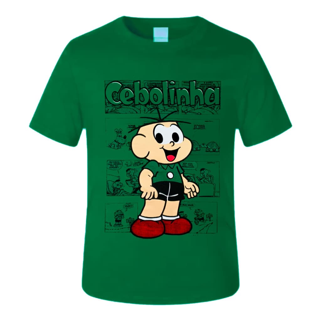 Camisa Cebolinha Infantil & Juvenil ALTA Qualidade ENVIO IMEDIATO!