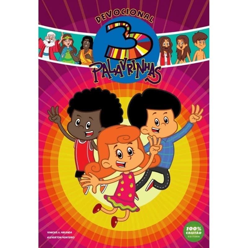 Livro Devocional para Crianças: Deus Está Aqui - 3 Palavrinhas Edição Luxo