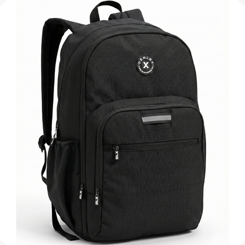 Mochila De Costas Masculina Juvenil Urbana Esportiva Reforçada Resistente Com Faixa Refletiva Denlex