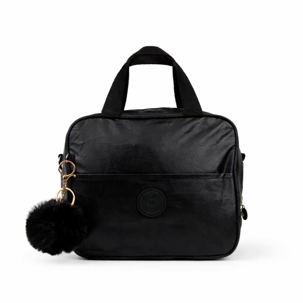 Lancheira Térmica Feminina Frasqueira Bolsa Marmita Escolar Fitness Impermeável com Alça e Pingente