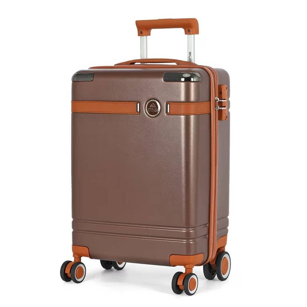 Mala de Viagem Grande 32Kg Bangkok Marrom ABS 360 Polo King