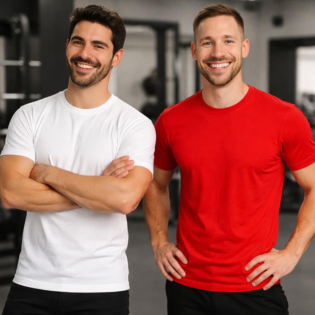 Kit 2 Camisetas Treino Masculinas Algodão 100% Qualidade Premium Básica