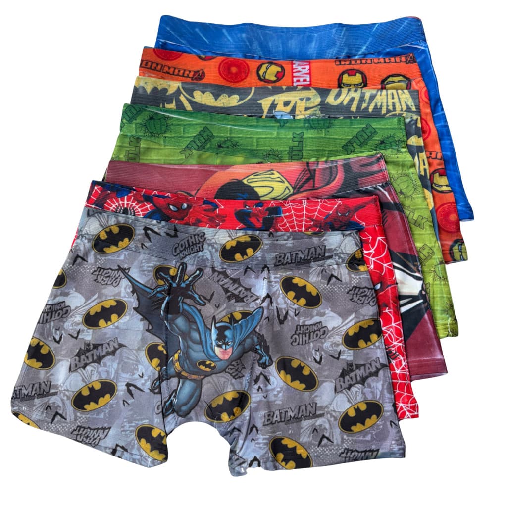 Kit Cuecas Boxer Infantil Meninos Personagens Estampadas Confortáveis Sublimadas GG