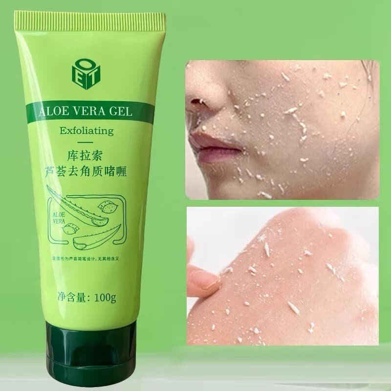 Yinmei Esfoliante Facial Esfoliante Limpeza Profunda Esfoliante Suave Esfregando Lama Aloe Vera Gel Esfoliante