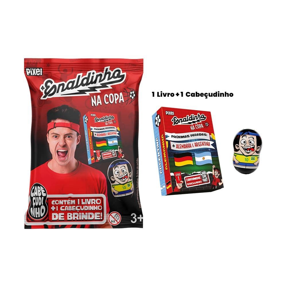 Enaldinho Na Copa Flow Pack Oficial Cabeçudinhos Sortidos