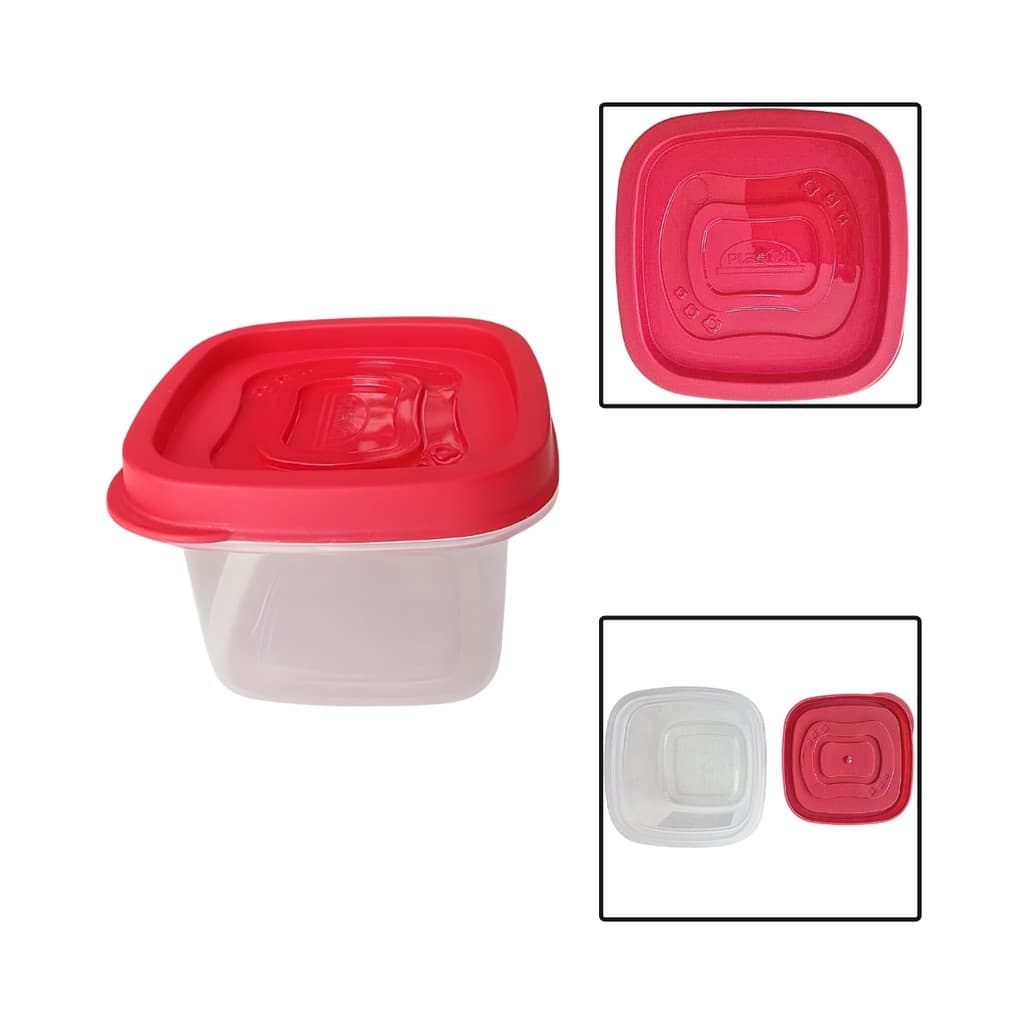 Pote Quadrado Com Tampa Clicl 200ML