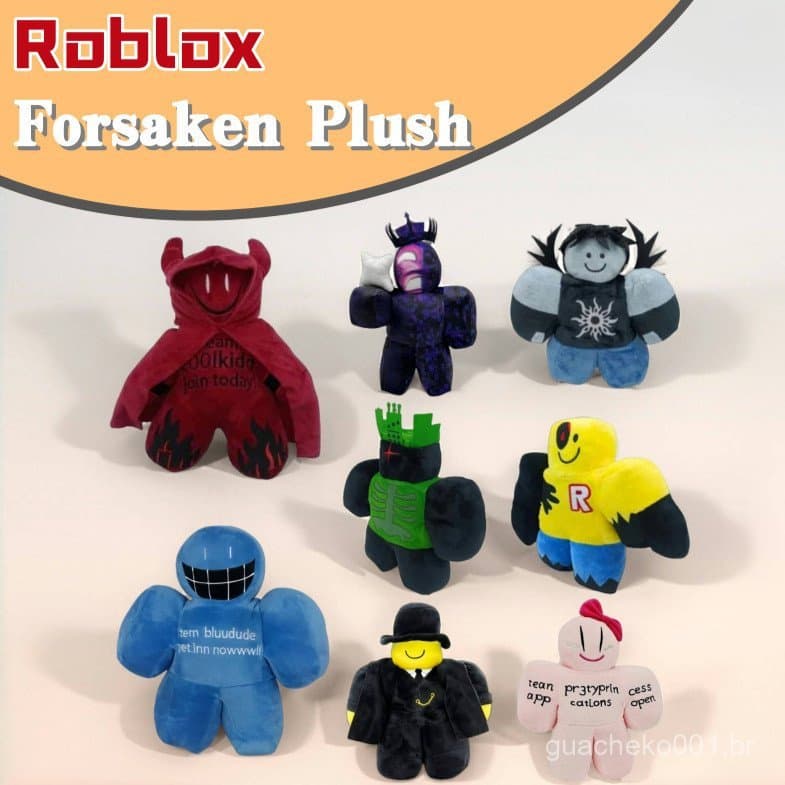 BCT ✨ Brinquedo Roblox HOT Forsaken Plushie Gravura Foran Coolkidd TwoTime 1x1x1x1x1 Brinquedos De Pelúcia Novo Plushy