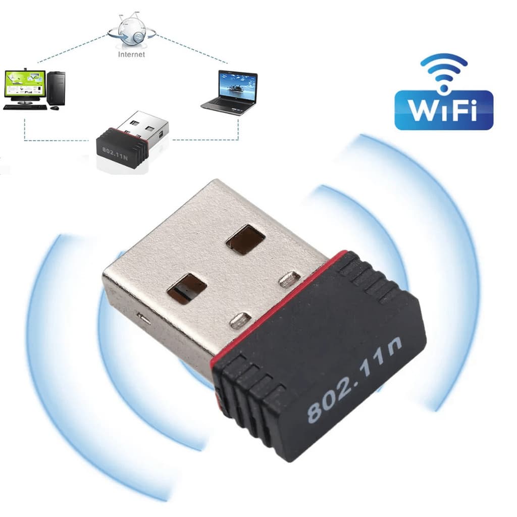 Mini adaptador sem fio usb wifi 150mbps bt 4.2 dongle placa de rede para desktop portátil pc