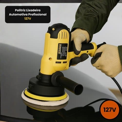 Politriz Lixadeira Automotiva Profissional Alto Desempenho Acabamento Perfeito 127V