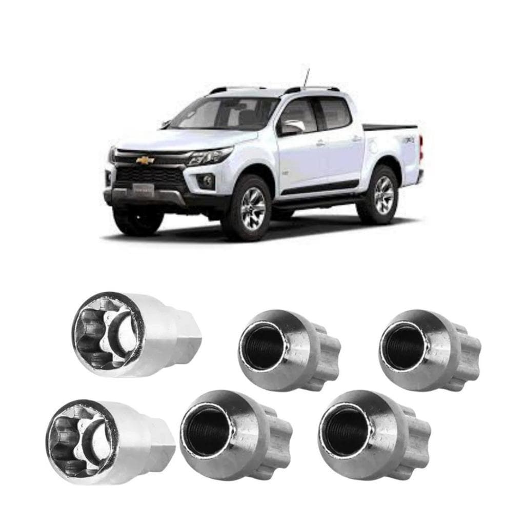 Trava Roda Porca Anti Furto Roubo P/ Chevrolet S10 + Brinde