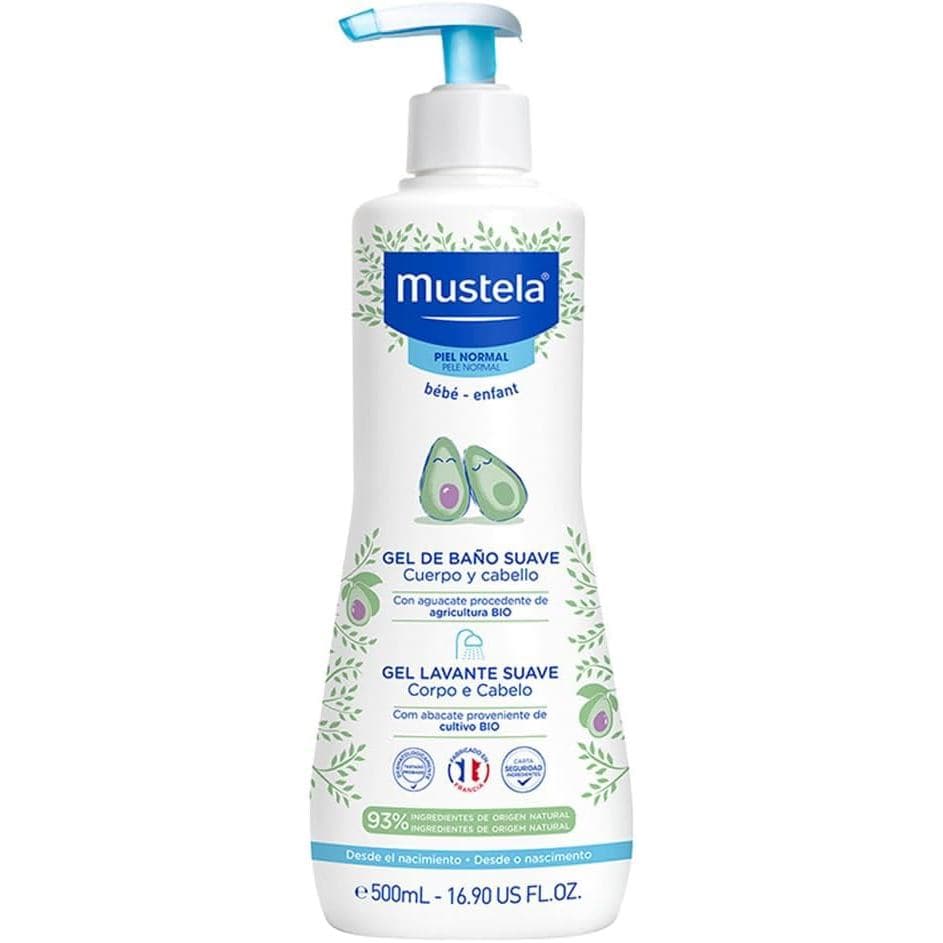 Mustela Gel Lavante Suave 500ml - Sabonete Corporal e Cabelos (COM AVARIA)