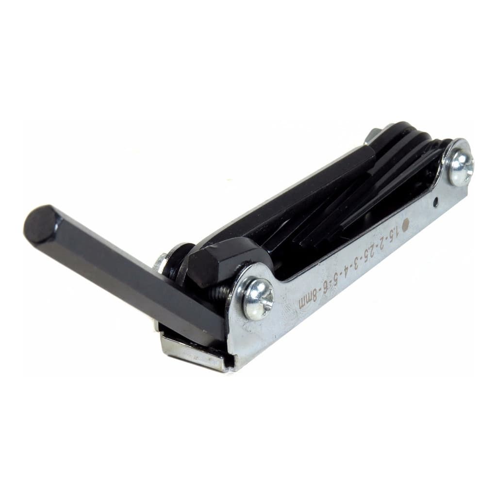 Jogo Chave Allen Hexagonal Tipo Canivete 8 Peças (1,5 a 8mm) Aço Cromo Vanádio Corneta
