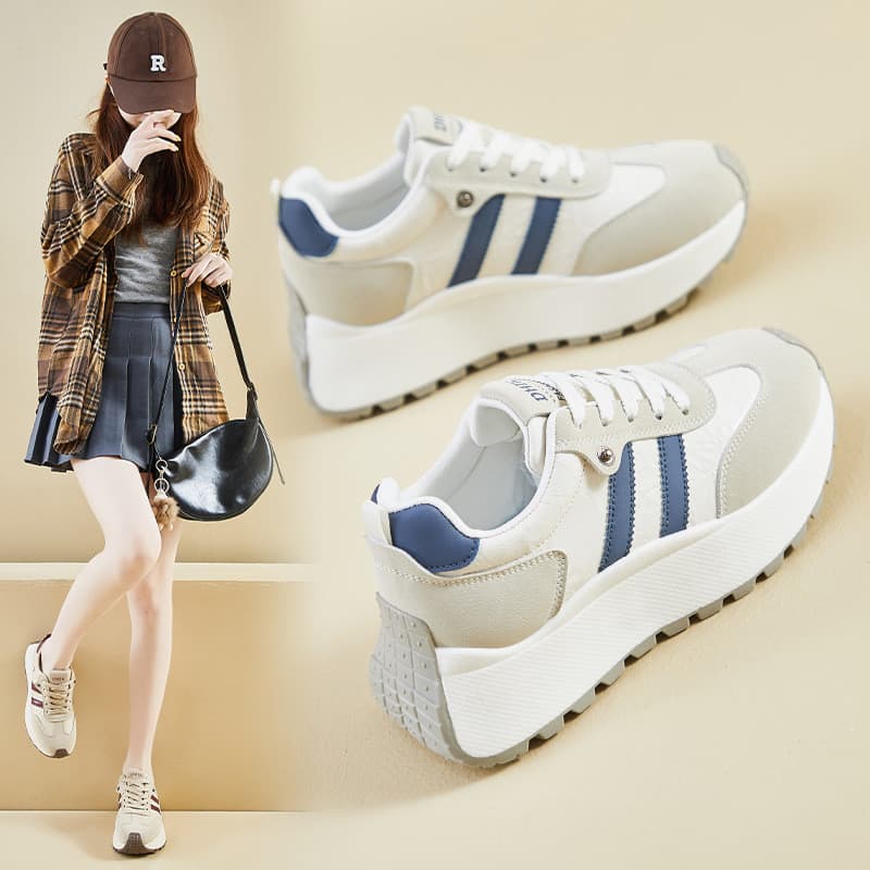 Ins versão coreana novo estilo papai sapatos femininos 2025 primavera estudante esportes correndo Casual sola grossa aum