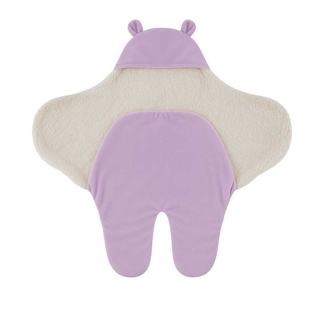 Saco de Dormir Bebês Ursinhos Menina e Menino de Sherpa Quentinha Enrolar charuto