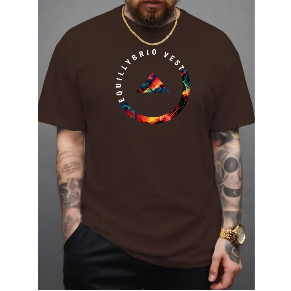 Camiseta Camisa Algodão Equillybrio Vest Circulo Casual Básico MAXIMO VERSATIL