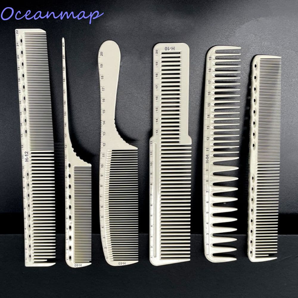 Pente De Cabelo Com Escala A Laser OCEANMAP , Corte Profissional Dupla Face , Antiestático
