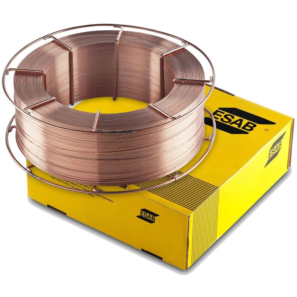 Arame Solda MIG/MAG Sólido Aço Carbono ESAB 38 ZN 1,00mm (ER 70S-G) - BOB 18 KG